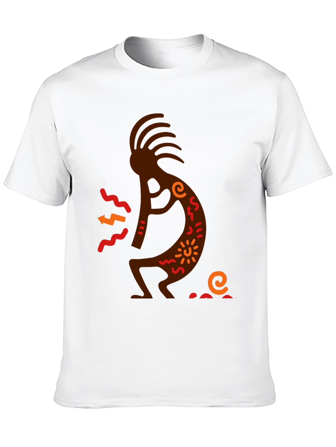 Kokopelli Graphic Tee - Black Cotton T-Shirt