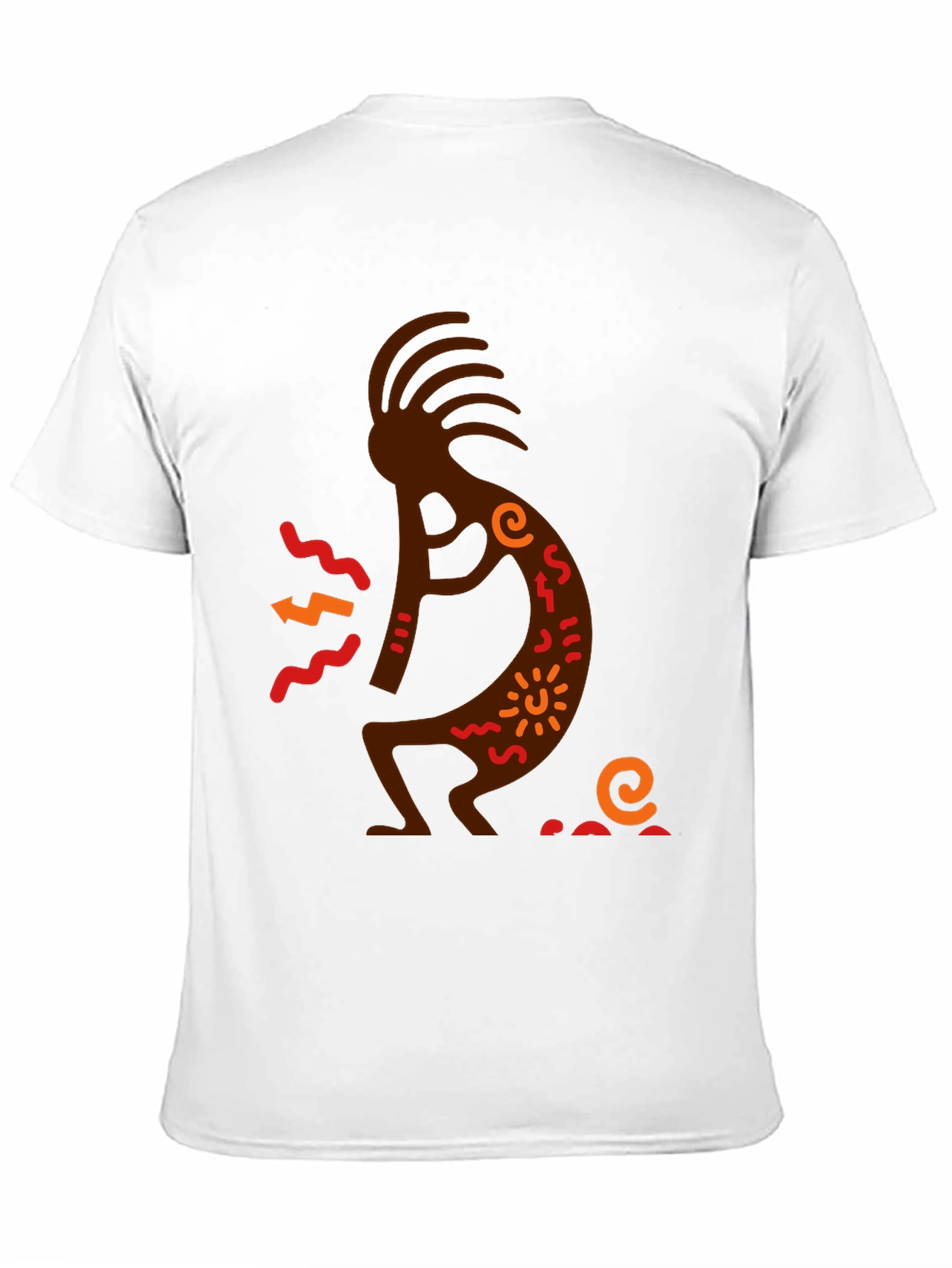 Kokopelli Graphic Tee - Black Cotton T-Shirt