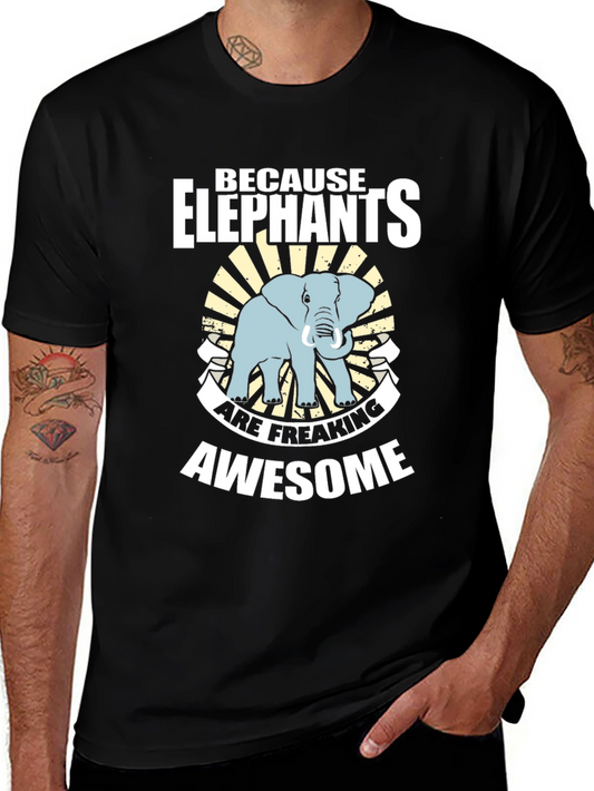Elephant Graphic Tee - Because Elephants are Awesome!