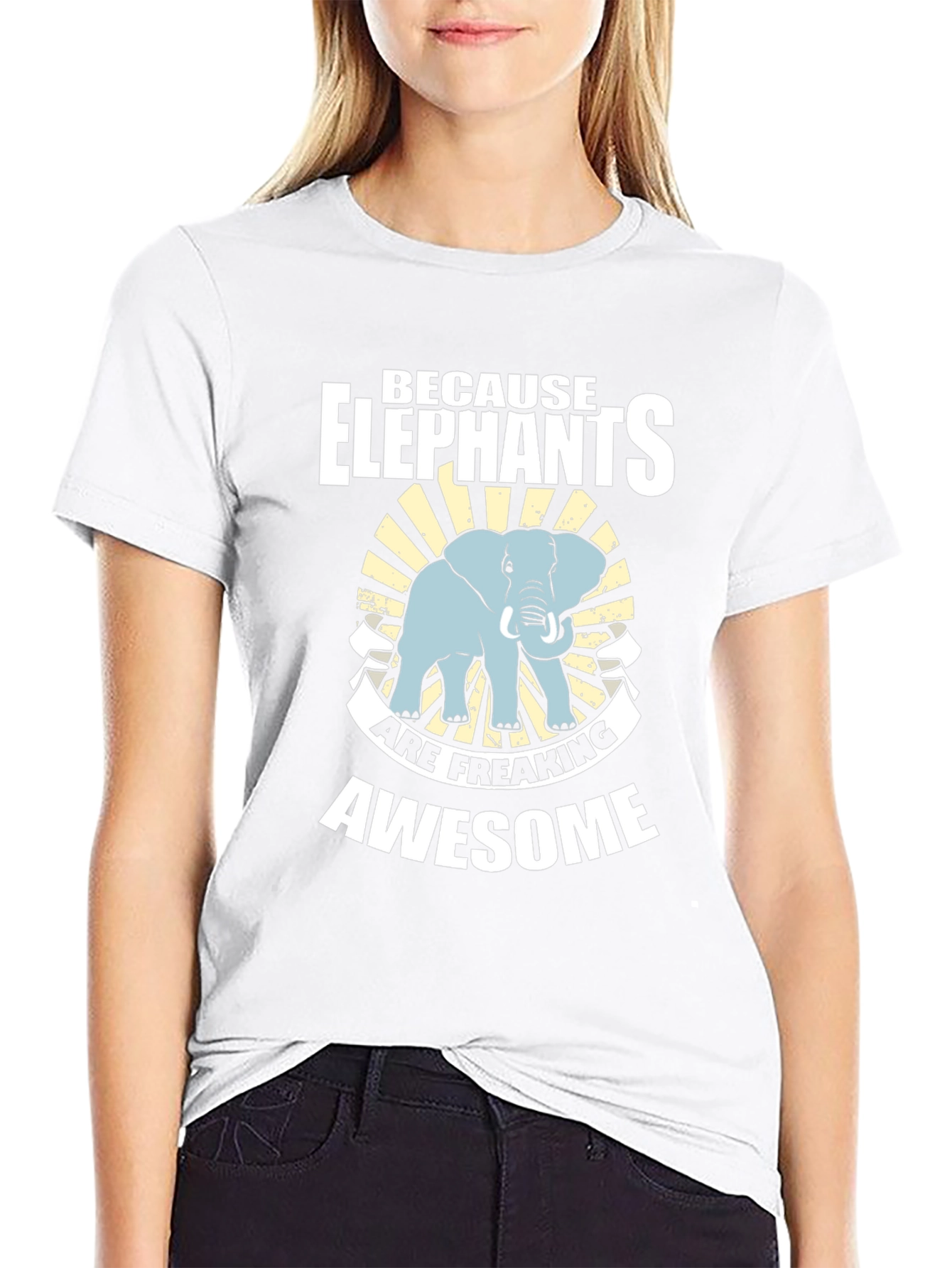 Elephant Graphic Tee - Because Elephants are Awesome!