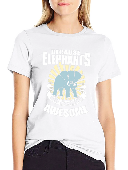 Elephant Graphic Tee - Because Elephants are Awesome!