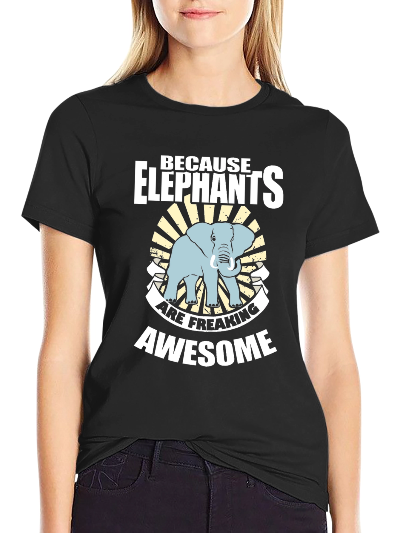 Elephant Graphic Tee - Because Elephants are Awesome!