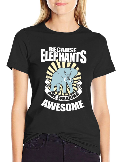 Elephant Graphic Tee - Because Elephants are Awesome!