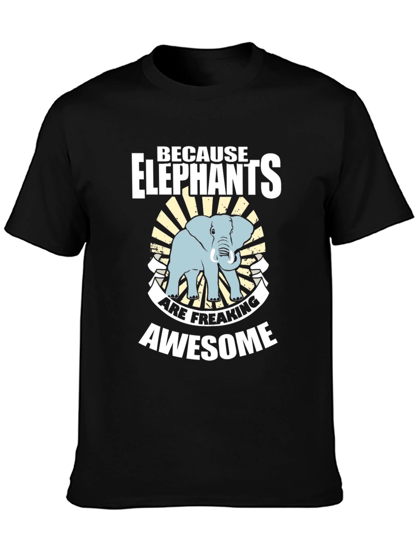 Elephant Graphic Tee - Because Elephants are Awesome!