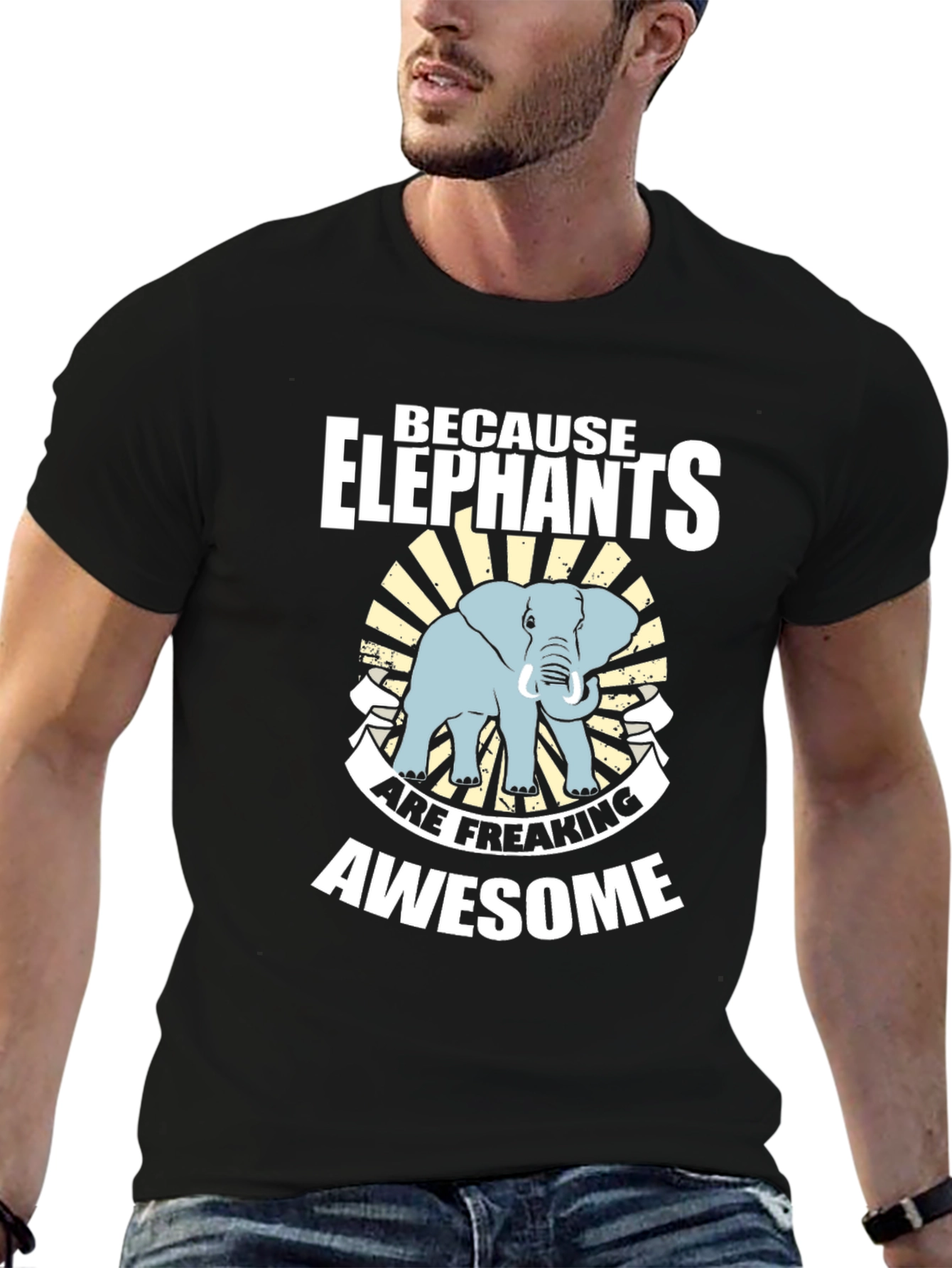 Elephant Graphic Tee - Because Elephants are Awesome!
