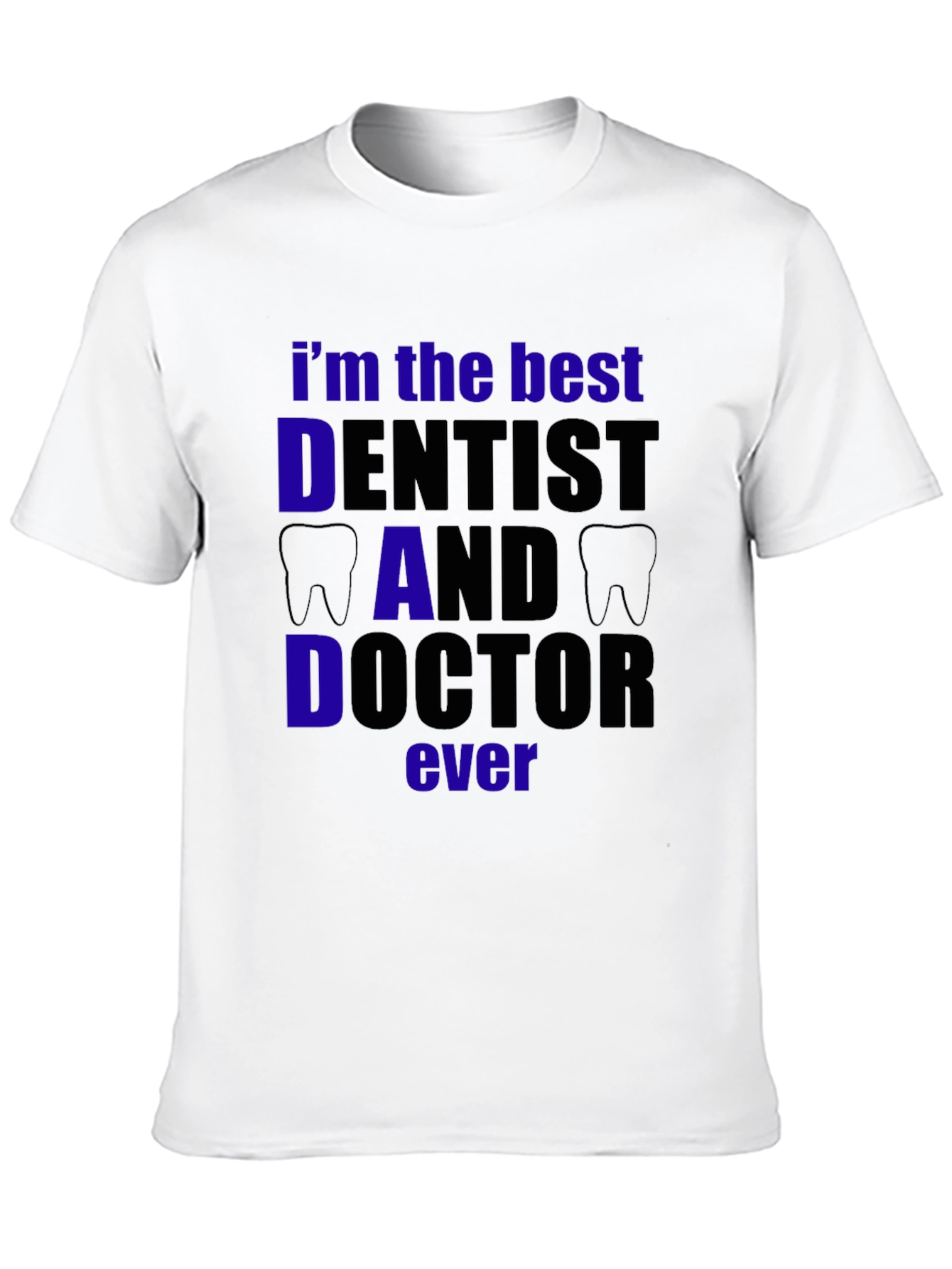 Best Dentist Dad Doctor T-Shirt - Black