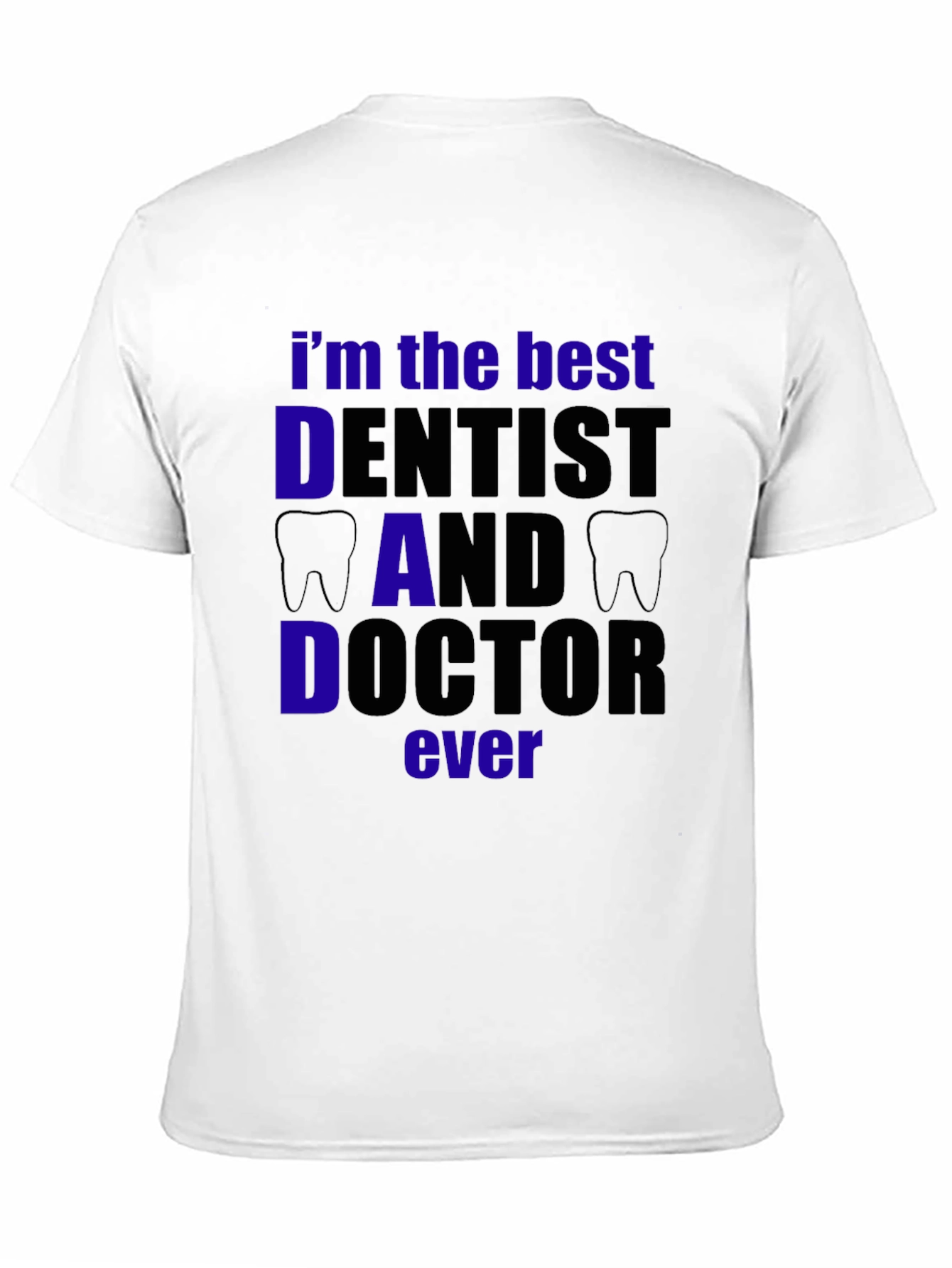 Best Dentist Dad Doctor T-Shirt - Black