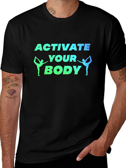 Activate Your Body Black Graphic Tee