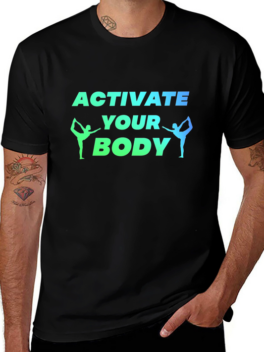 Activate Your Body Black Graphic Tee