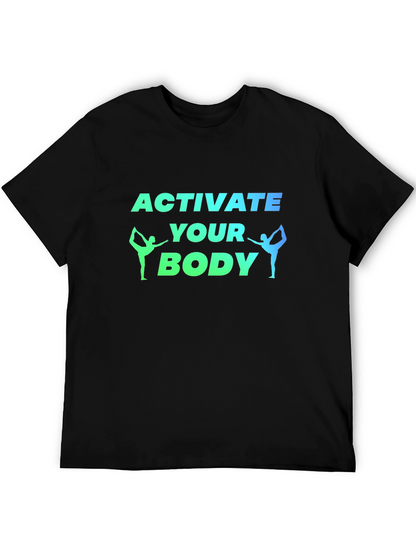Activate Your Body Black Graphic Tee