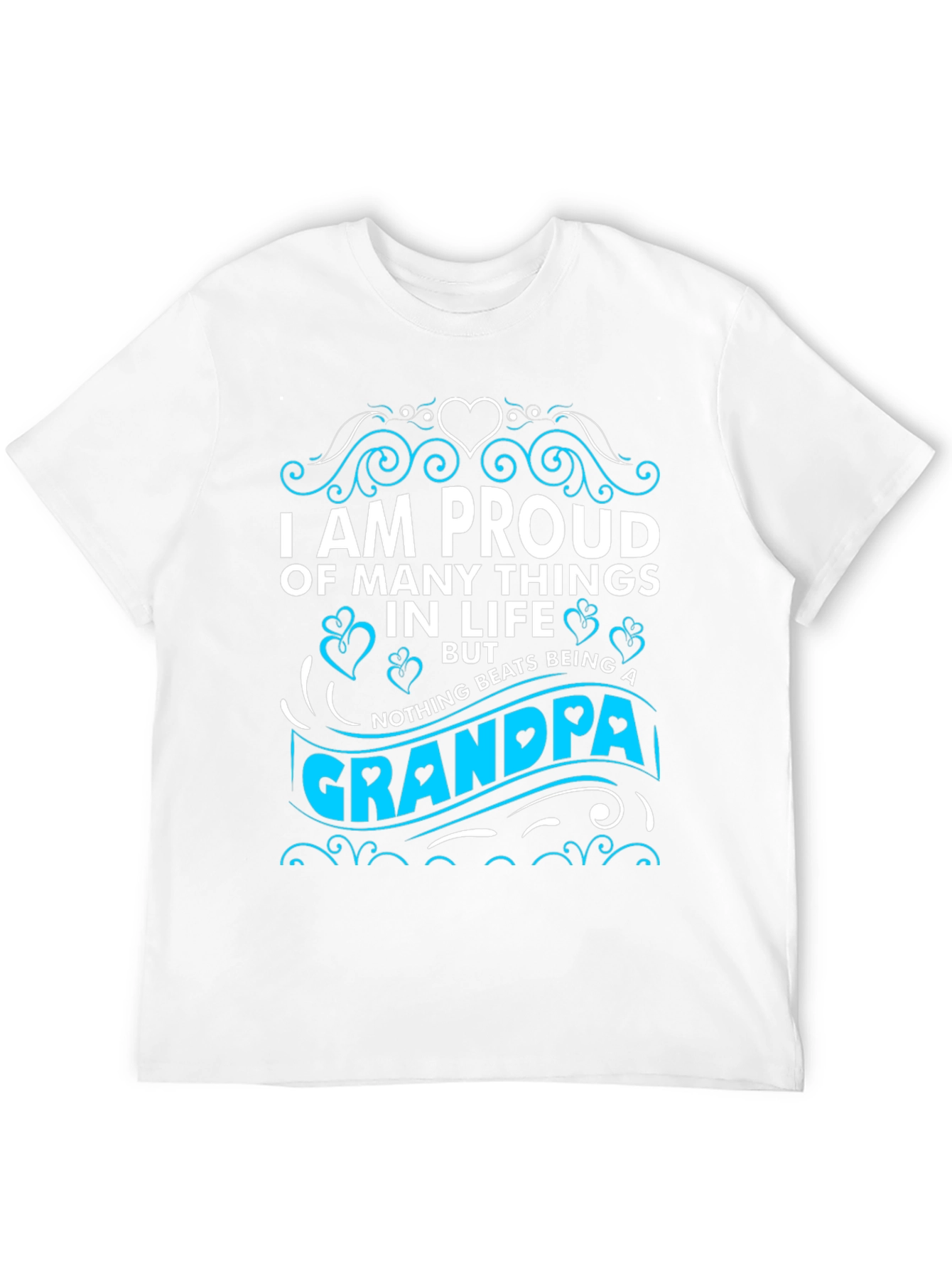 Proud Grandpa T-Shirt - Black Cotton Blend