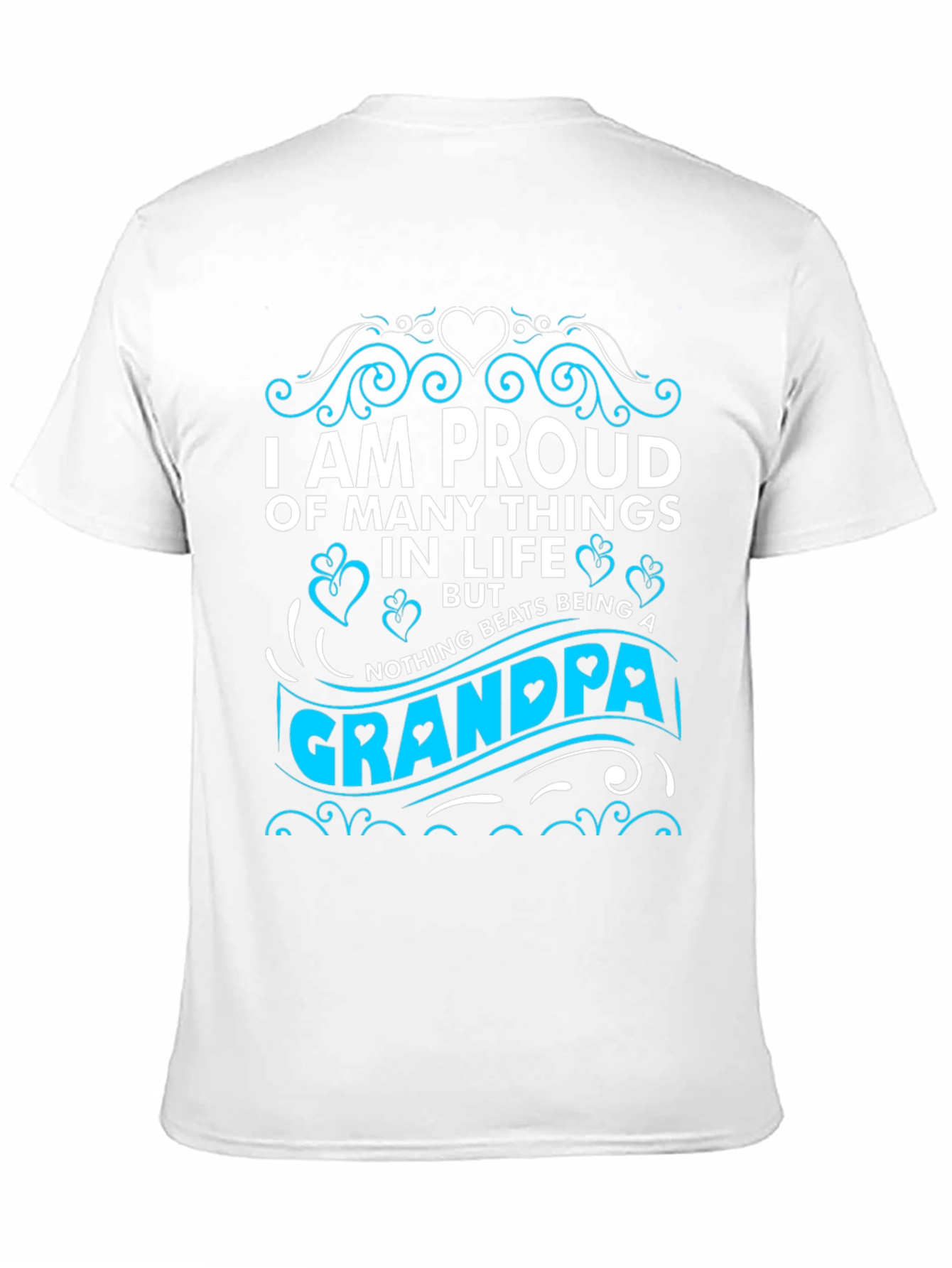 Proud Grandpa T-Shirt - Black Cotton Blend