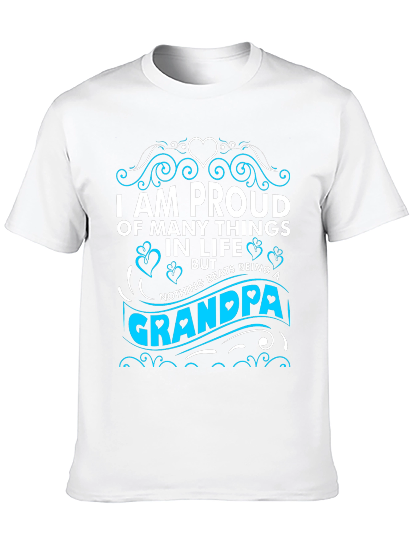 Proud Grandpa T-Shirt - Black Cotton Blend