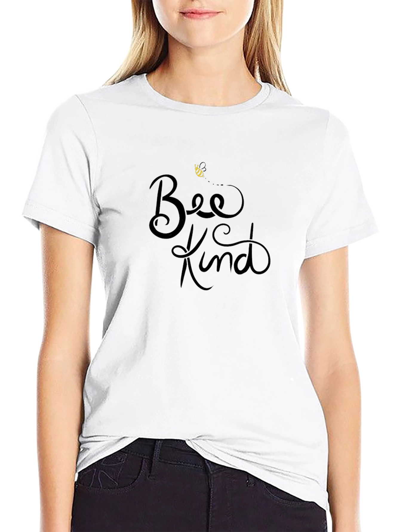 Bee Kind Black T-Shirt - Motivational Graphic Tee