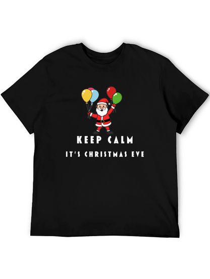 Keep Calm Its Christmas Eve Santa T-Shirt