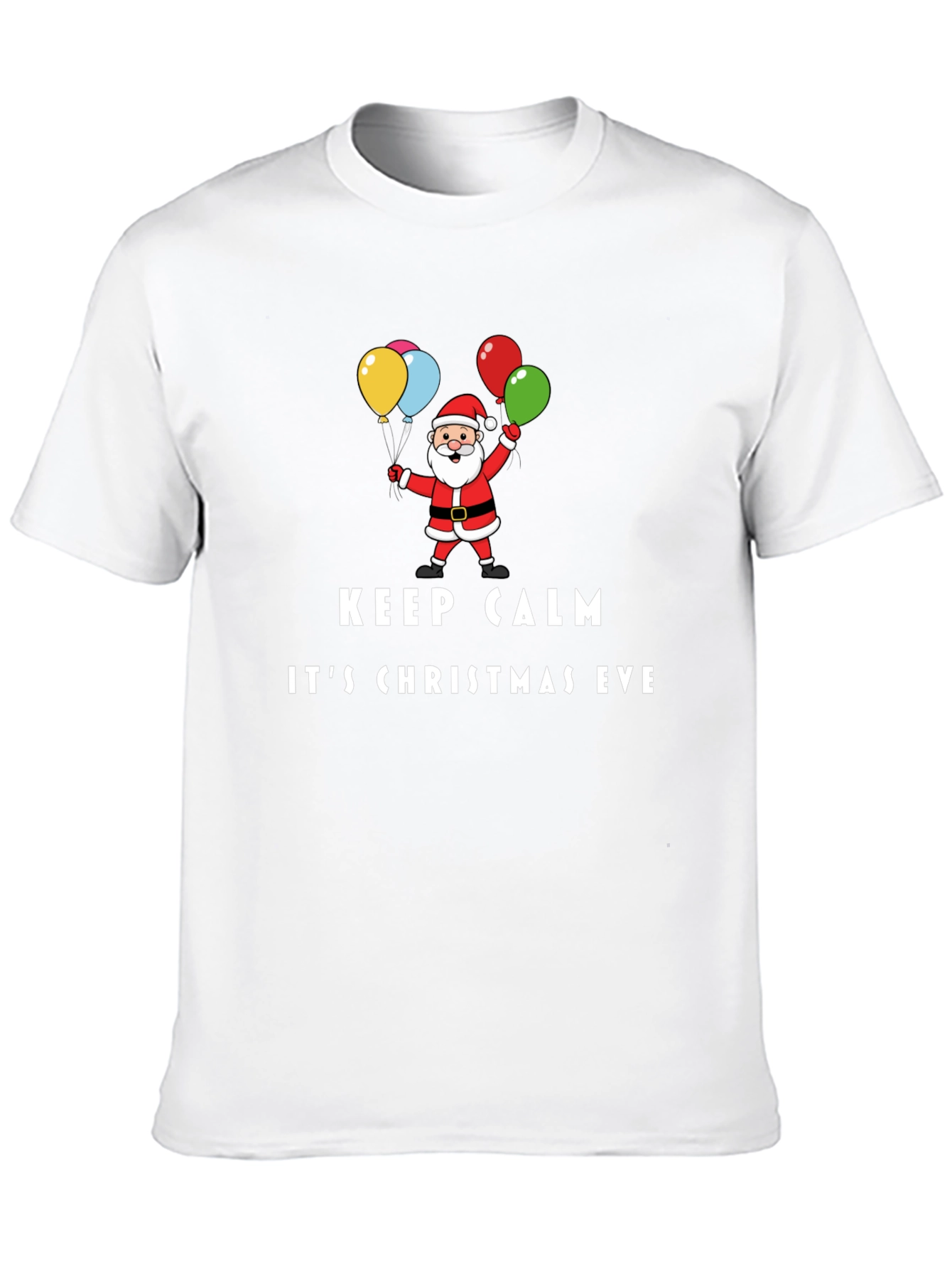 Keep Calm Its Christmas Eve Santa T-Shirt