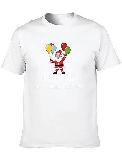 Keep Calm Its Christmas Eve Santa T-Shirt
