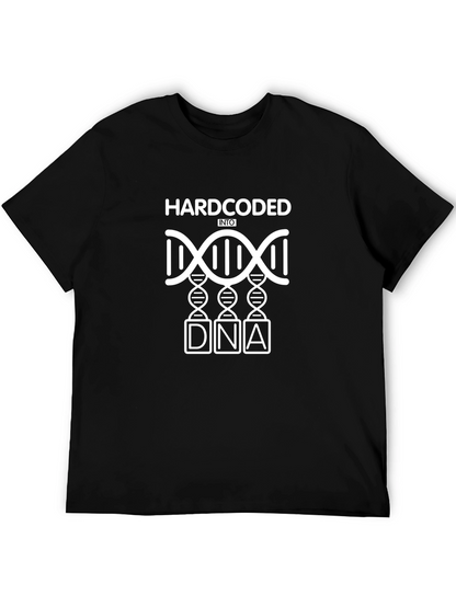 Hardcoded Into DNA Black Graphic T-Shirt