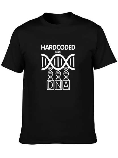 Hardcoded Into DNA Black Graphic T-Shirt