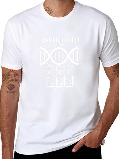 Hardcoded Into DNA Black Graphic T-Shirt
