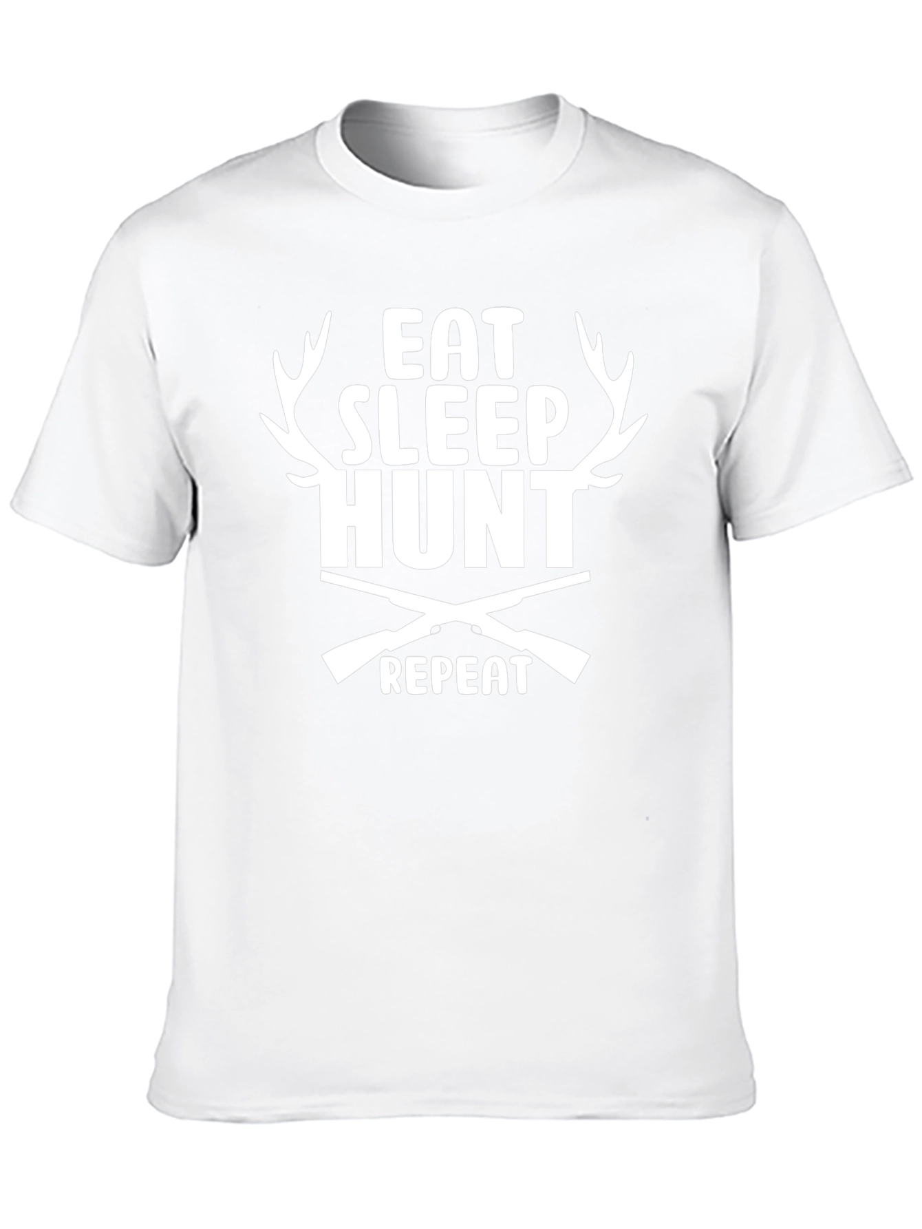 Eat Sleep Hunt Repeat Graphic Tee - Black