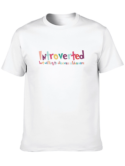 Introverted Skincare T-Shirt: Soft Cotton Tee