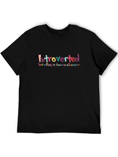 Introverted Skincare T-Shirt: Soft Cotton Tee