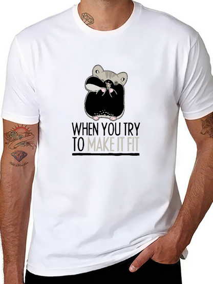 Funny Hamster T-Shirt - Make It Fit