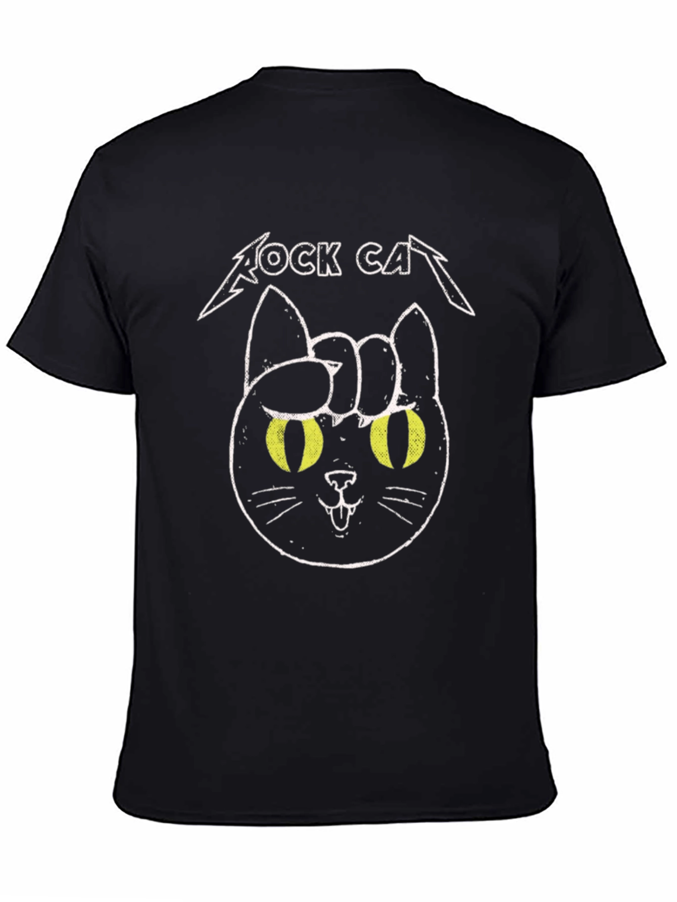 Rock Cat Graphic T-Shirt