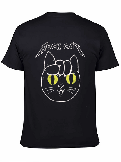 Rock Cat Graphic T-Shirt