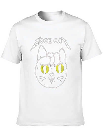 Rock Cat Graphic T-Shirt