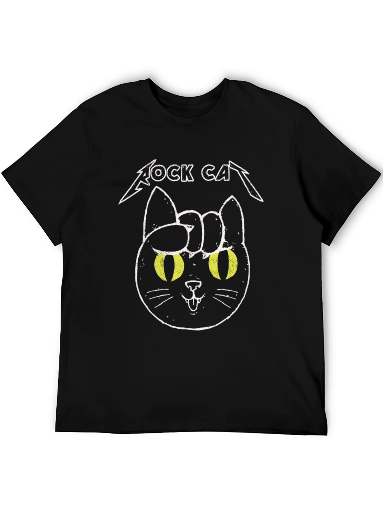 Rock Cat Graphic T-Shirt