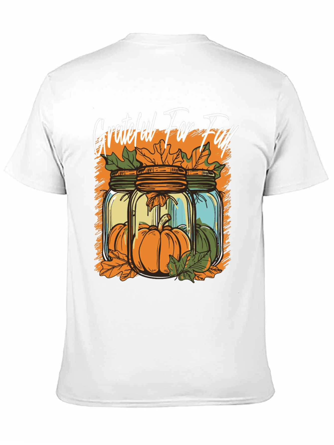 Grateful for Fall T-Shirt Pumpkin Design