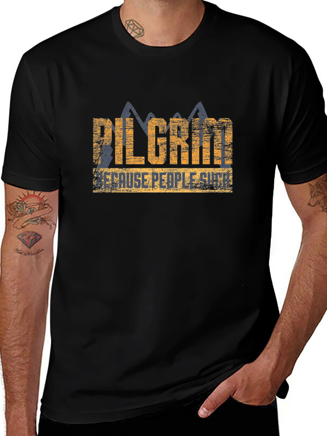 Pilgrim Graphic T-Shirt - Because People Suck