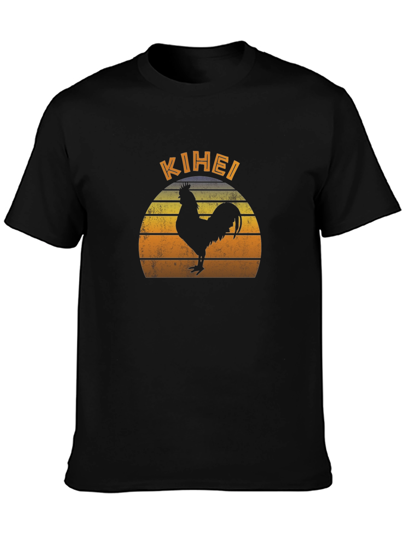 Kihei Rooster Sunset Graphic T-Shirt