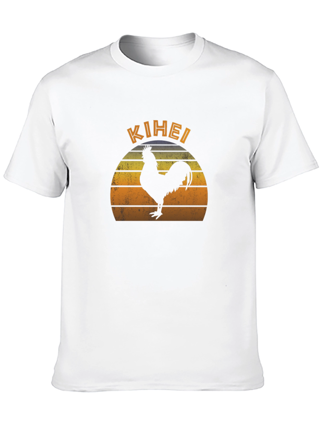 Kihei Rooster Sunset Graphic T-Shirt