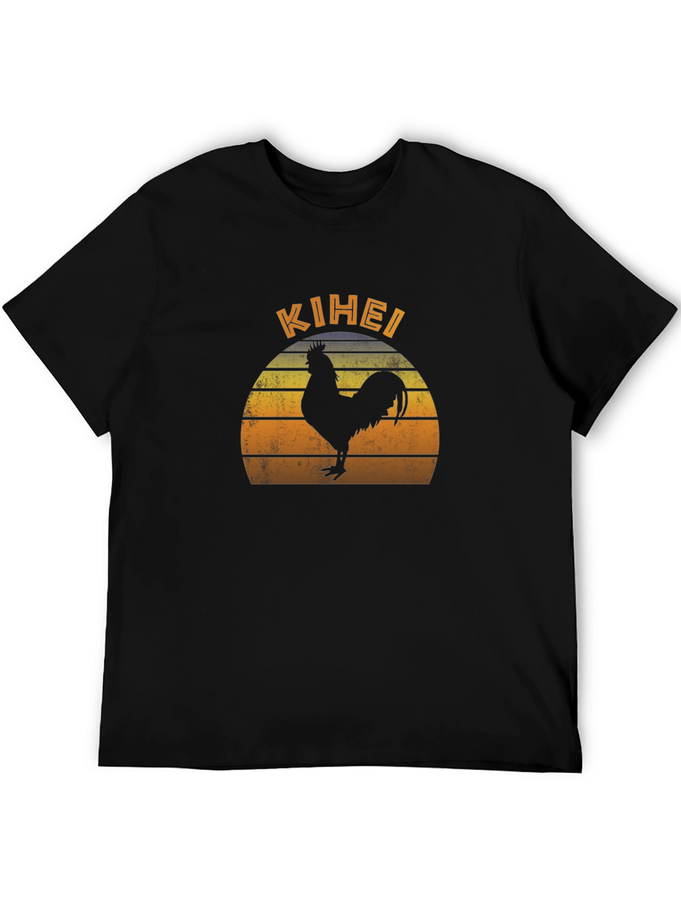 Kihei Rooster Sunset Graphic T-Shirt