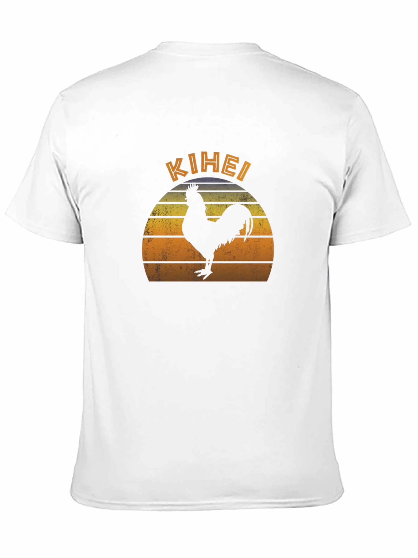 Kihei Rooster Sunset Graphic T-Shirt