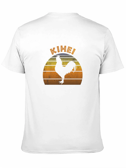 Kihei Rooster Sunset Graphic T-Shirt