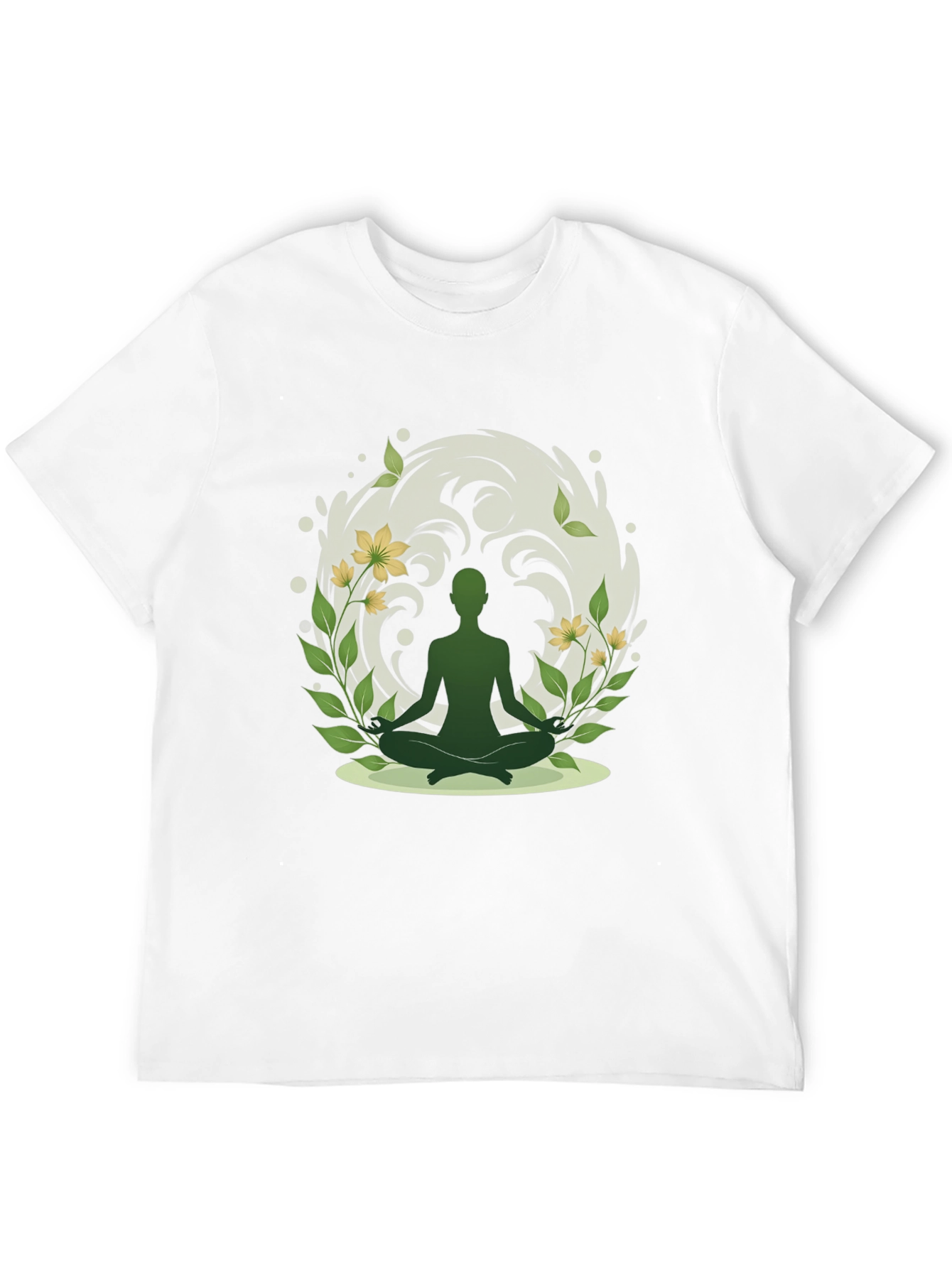 Nature Meditation T-Shirt - Spiritual Zen Design