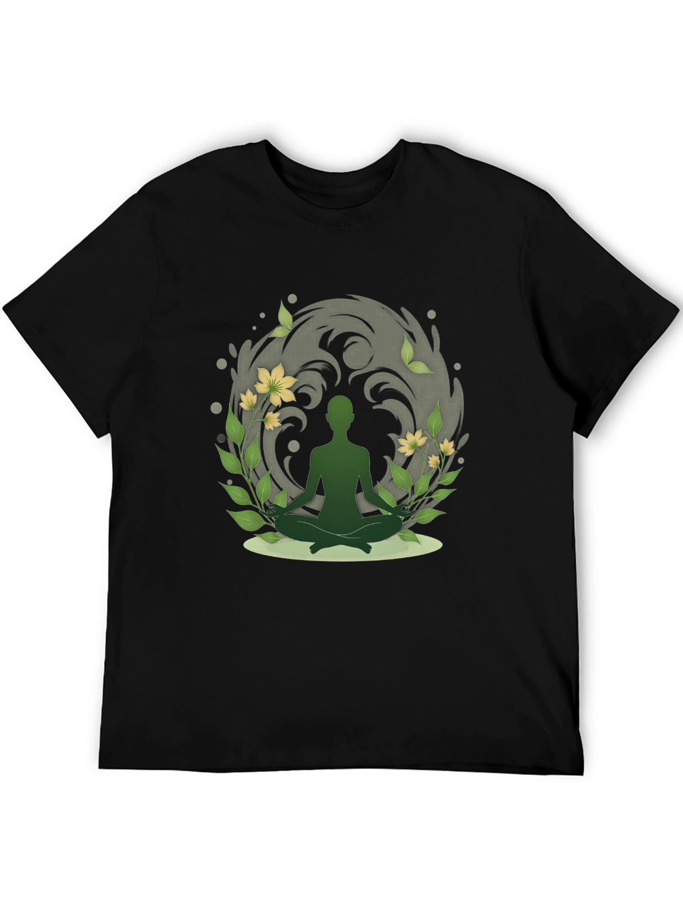 Nature Meditation T-Shirt - Spiritual Zen Design