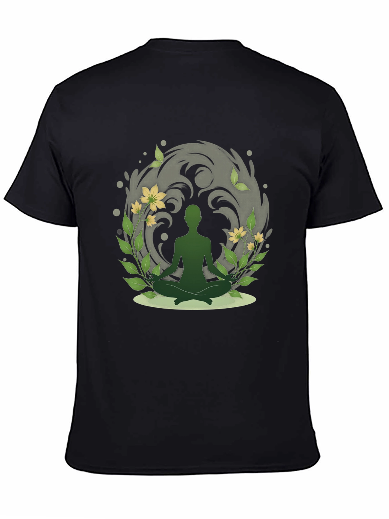 Nature Meditation T-Shirt - Spiritual Zen Design