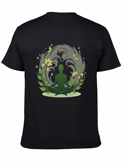 Nature Meditation T-Shirt - Spiritual Zen Design