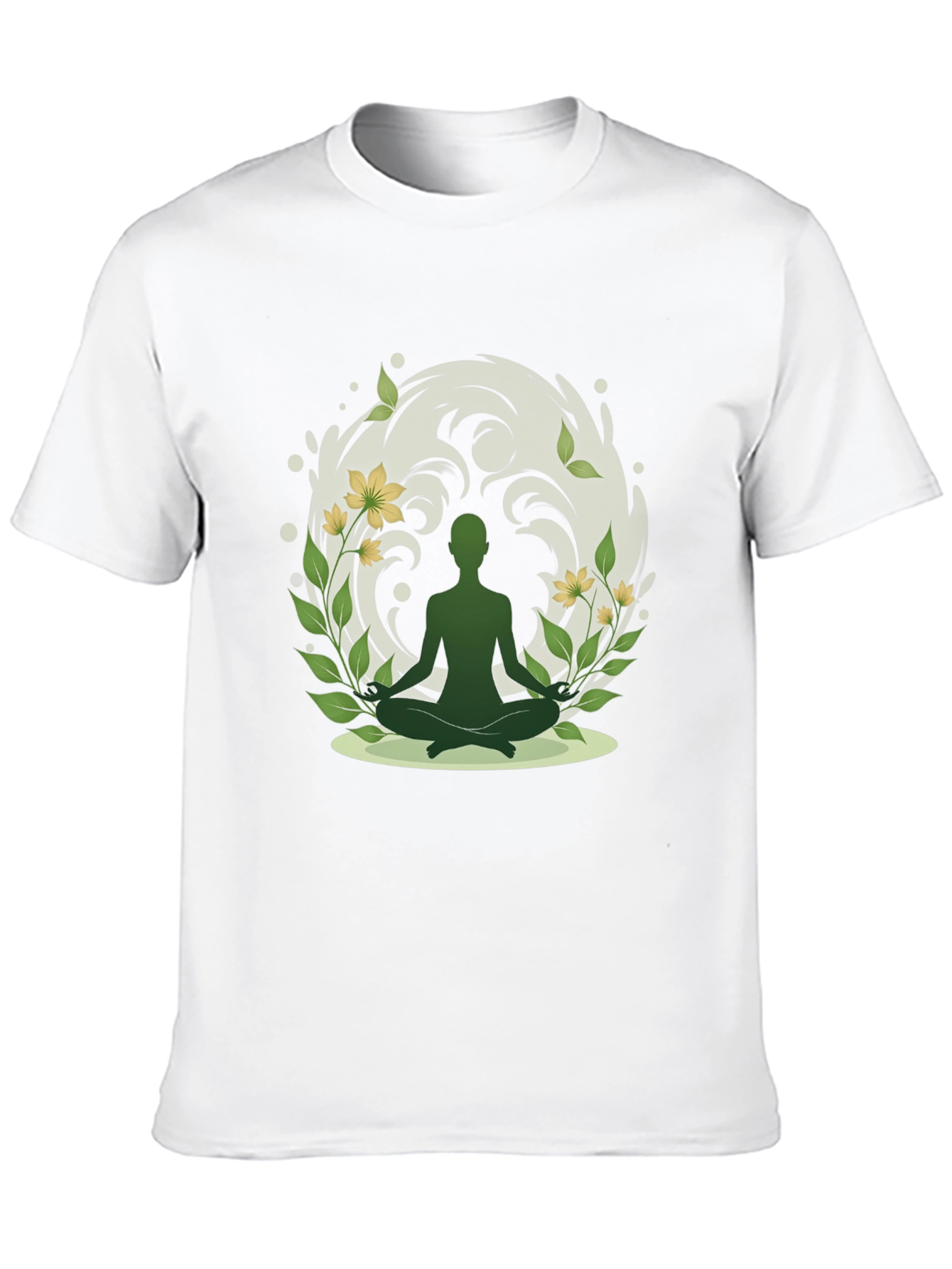 Nature Meditation T-Shirt - Spiritual Zen Design
