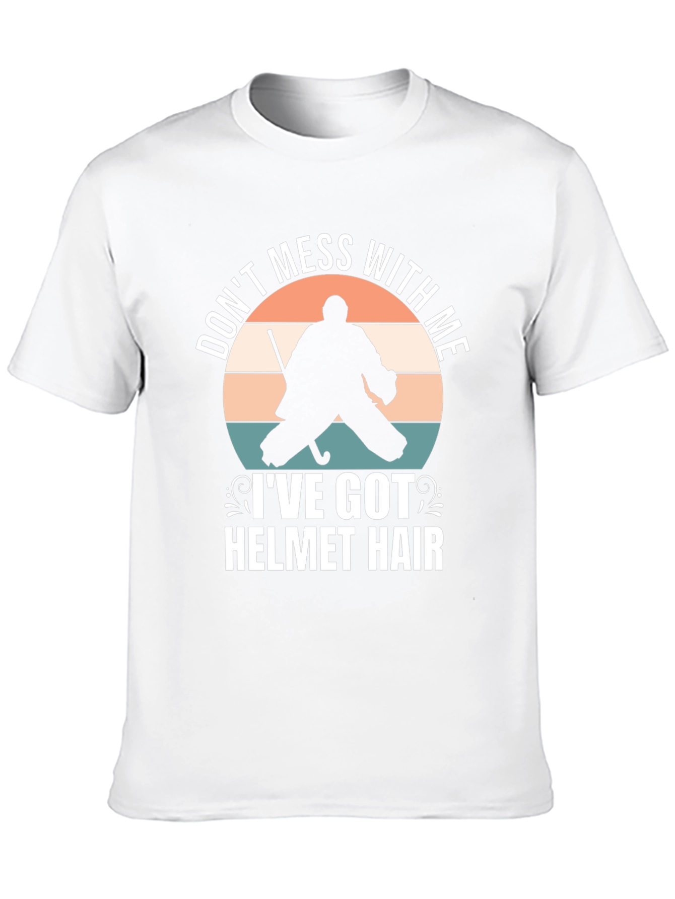 Hockey Goalie Helmet Hair T-Shirt