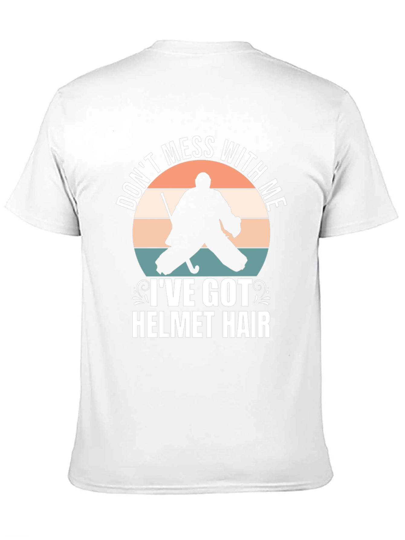 Hockey Goalie Helmet Hair T-Shirt