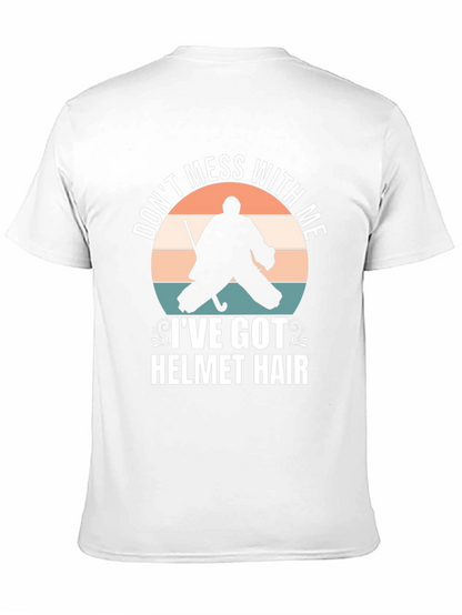 Hockey Goalie Helmet Hair T-Shirt