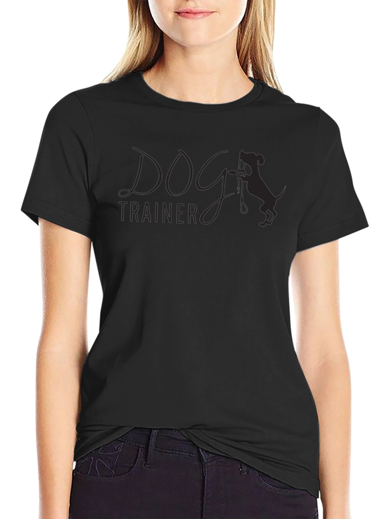 Dog Trainer Graphic Tee - Black
