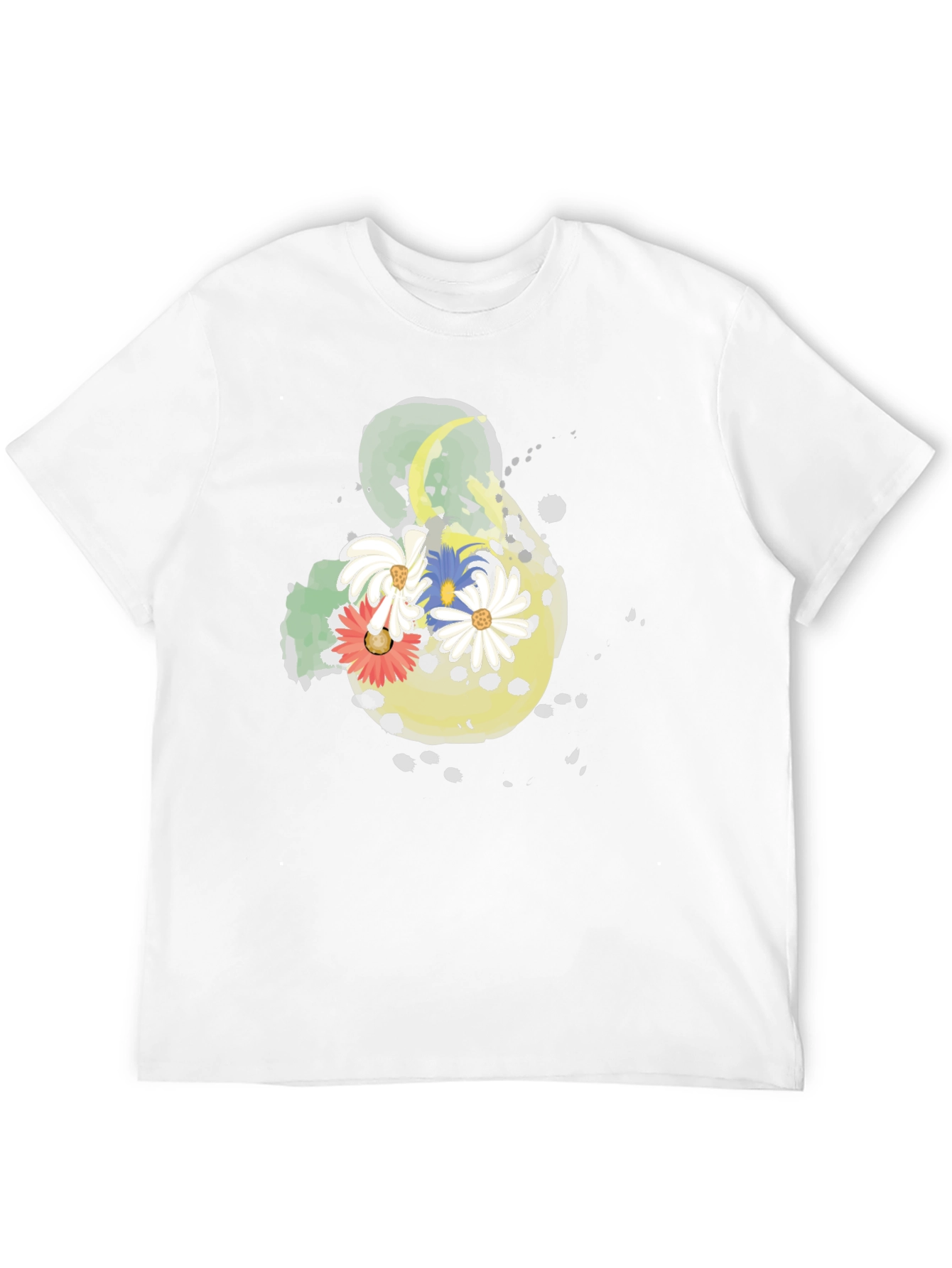 Floral Ampersand T-Shirt - Black Casual Tee