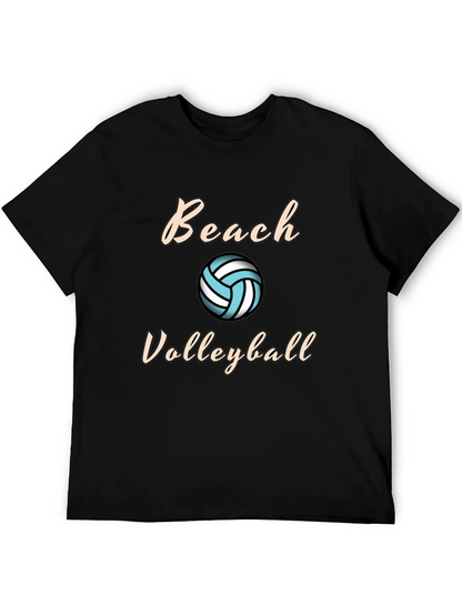 Beach Volleyball Graphic Tee - Casual Comfort